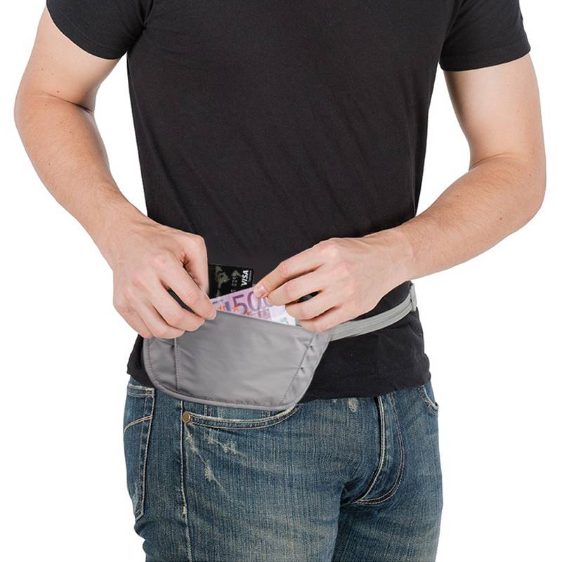 GOX invisible anti -theft pocket, close -light, super thin travel sports mobile phone running passport bag