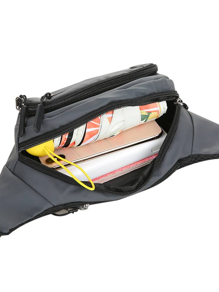 Multi -pocket pocket pocket sports fitness men's riding locomotive off -road messenger bag women's commute revealing camp shoulder backpack