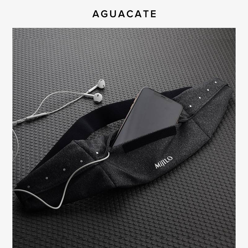2021 new running mobile phone pocket bag men's and women's sports waist bag fitness outdoor equipment mobile phone bag invisible belt small