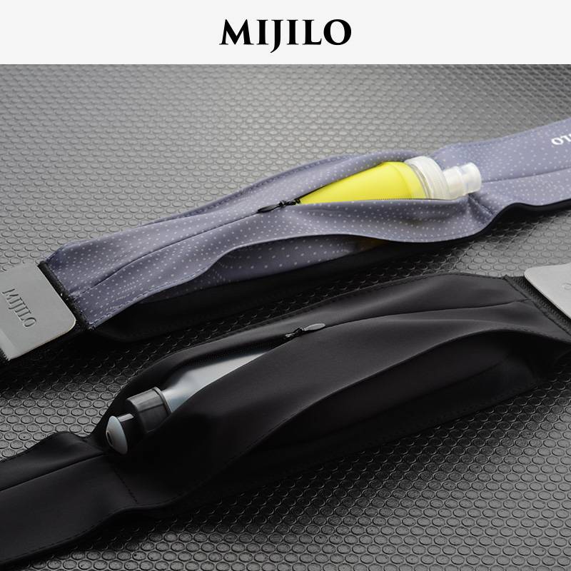 Mikelo's new running waist bag female men's professional marathon mobile phone bag kettle bag morning running sports belt