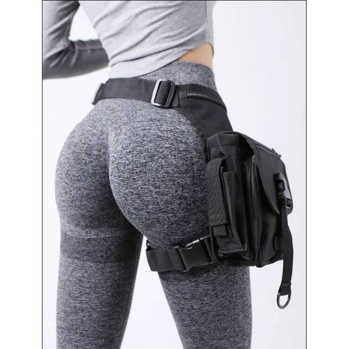 Internet celebrity outdoor running mesengers pocket bag fitness training sports mobile phone buttocks multi -function riding leg bag men's and women's