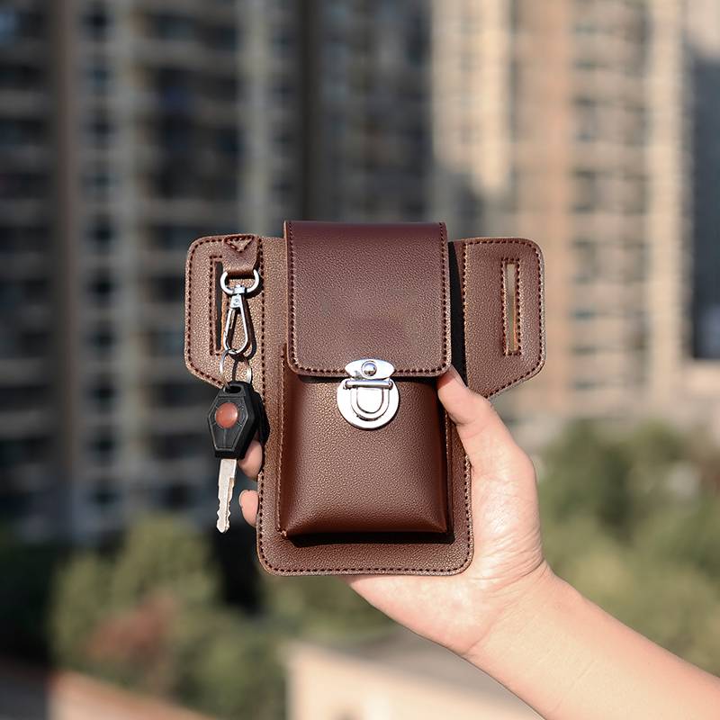 Model pocket bag men's construction sites dry case cigarette box hung key special waterproof running mountain climbing Luya fitness