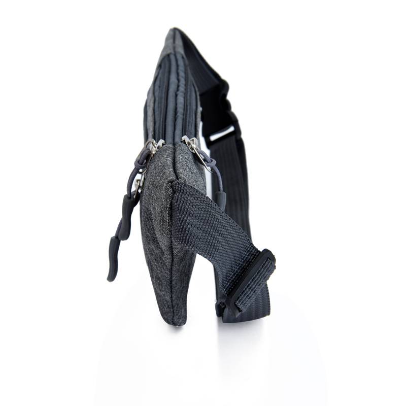 New waterproof Oxford cloth leisure pockets and thin models of personal running sports men's mobile phone bag three -layer zipper waist bag men