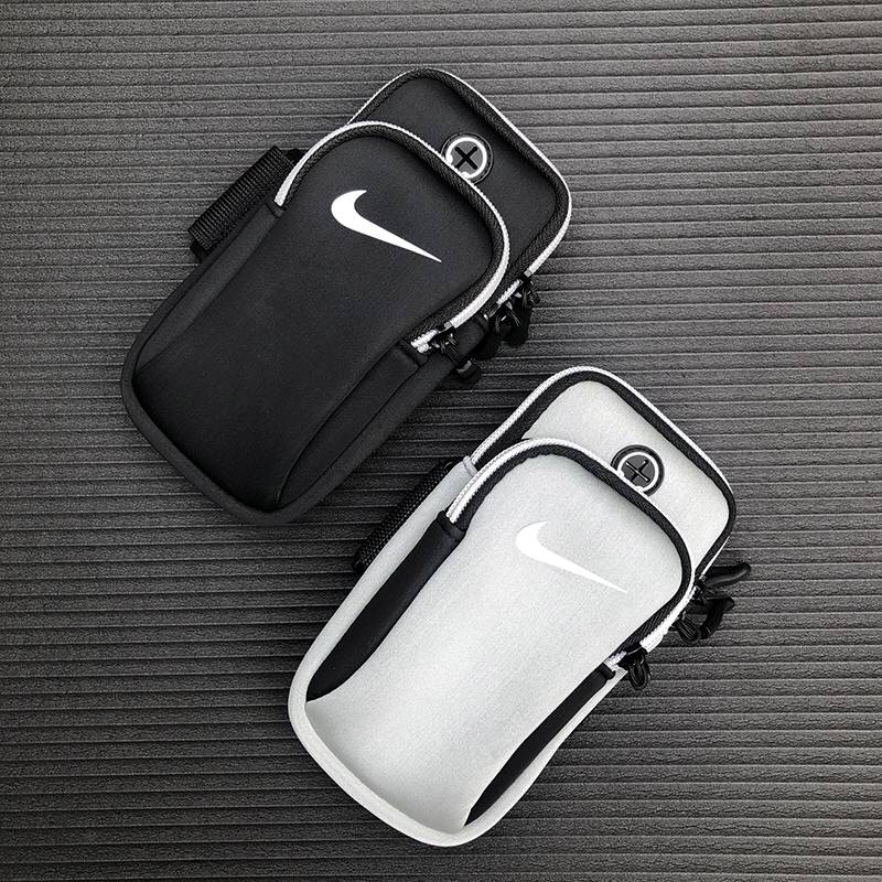 Nike/Nike running mobile phone arm bag men's fitness equipment wrist bag sports mobile phone arm cover genuine universal