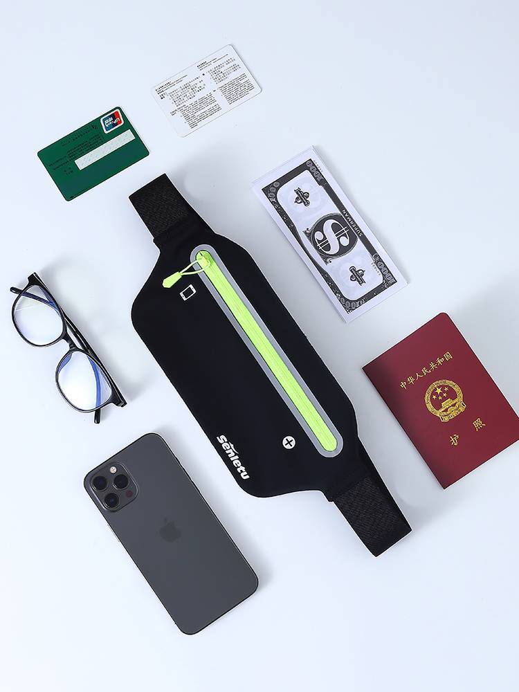 Running cell phone bag, sports bag, men and women running outdoors, exercise travel kit, waterproof, thin, body-proof bag