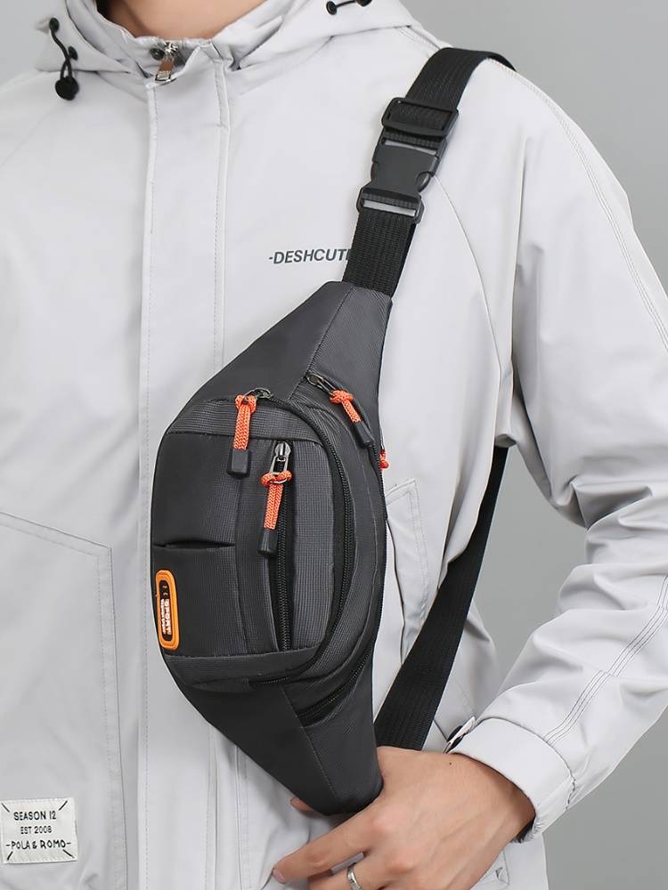 New pocket sports running mobile phone bag men's and women's tide brand large capacity morning running fitness equipment crossbody cashier bag