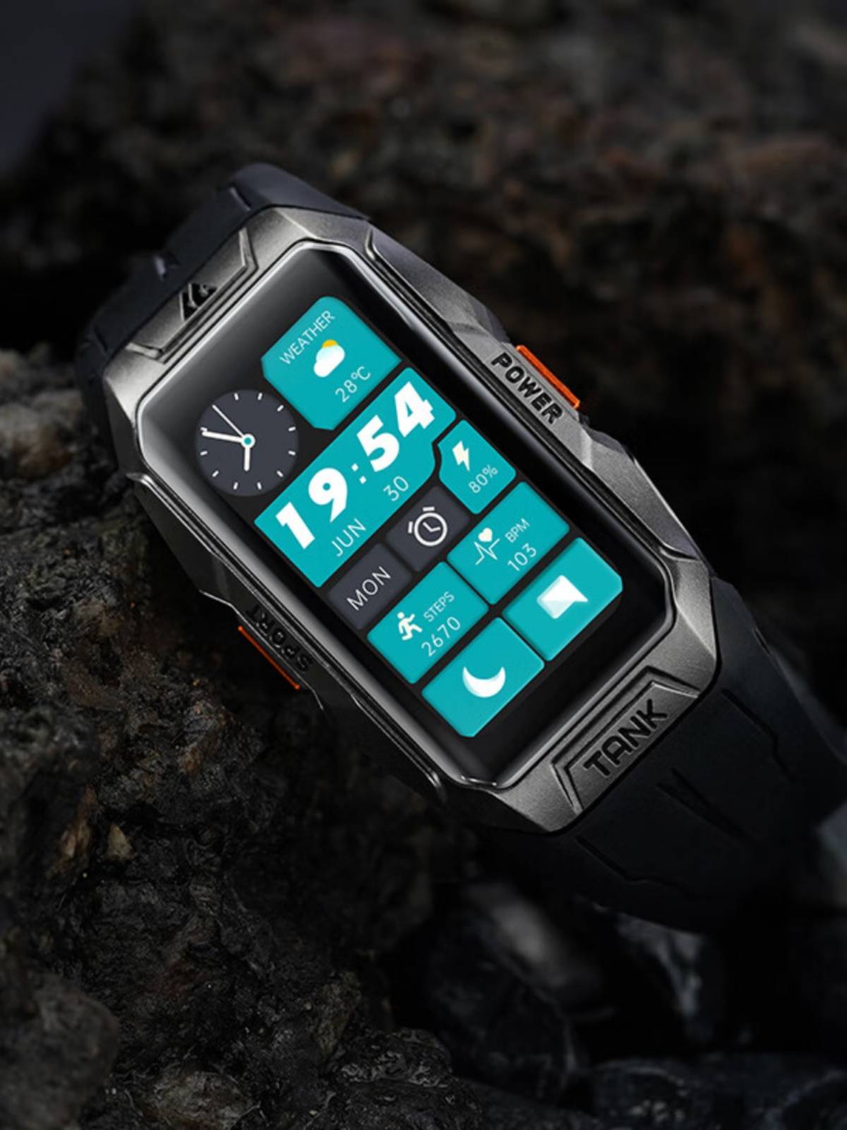 KOSPET professional sports watch TANK series X1 smart outdoor 10ATM waterproof heart rate blood oxygen blood pressure sleep monitoring cycling swimming running men's universal multi -function bracelet