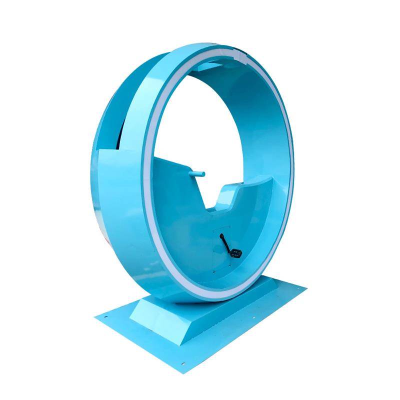 FRP bicycle fountain Interactive equipment Water Jet Intelligent Park Scenic Area Net Red Stainless Steel Bicycles Factory