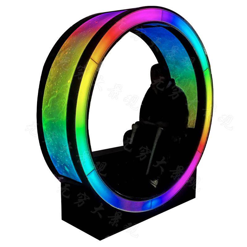 The Exhibition of the Science and Technology Museum Interactive Experience Experienceless Treadmill New Self -Power Generation Light Lighting Adult Hammer Running