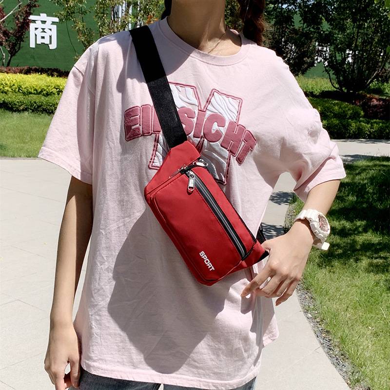 Women's waist bag multi -layer mobile phone bag new men's anti -chest coin bag shoulder bag sports outdoor running business chest bag