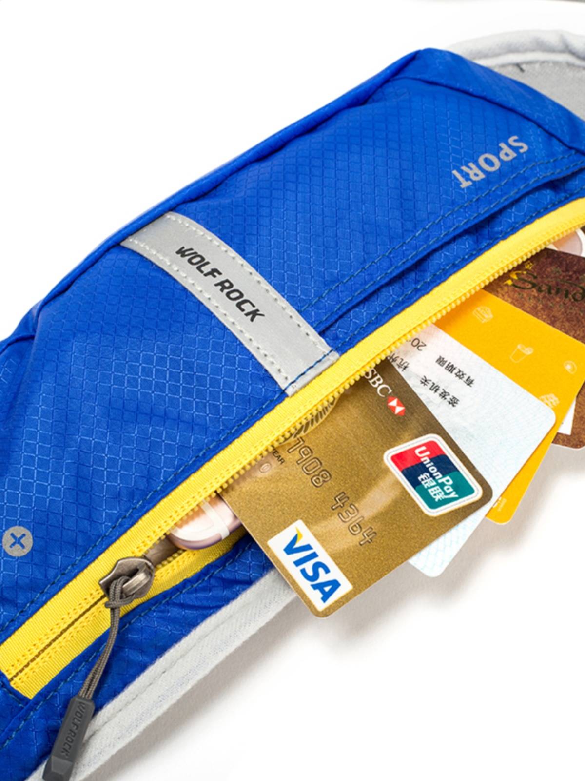 Two ) Outdoor running fitness sports waist bag mobile phone bag mobile phone bag