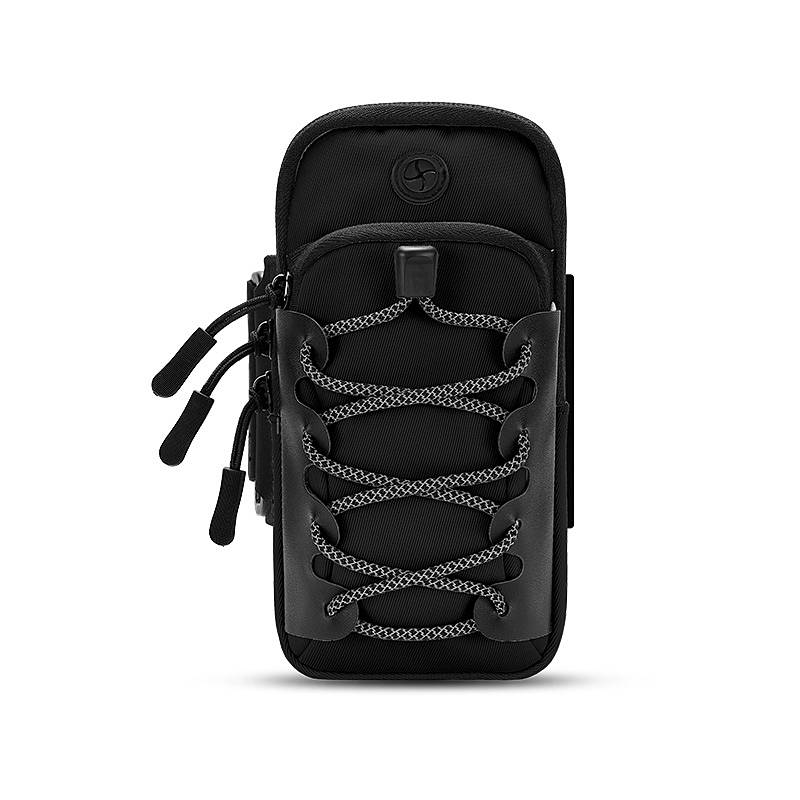 A running mobile arm, a man's and a man's arm, and an arm-set apple for a gym wrist