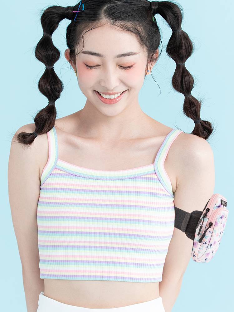 Cartoon outdoor mobile phone storage bag sports arm cover men's and female running wrist bag anti -sweat arm bag morning running arm bag