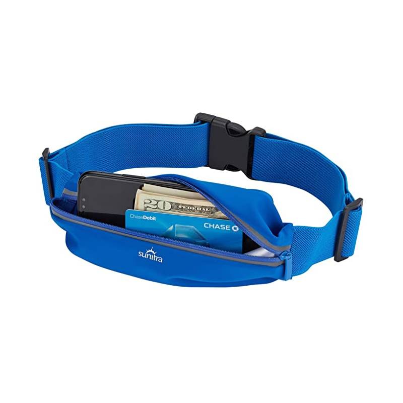 Summer men's and women's external sports running belt bags, dry water, night light off -road hiking mountaineering fitness