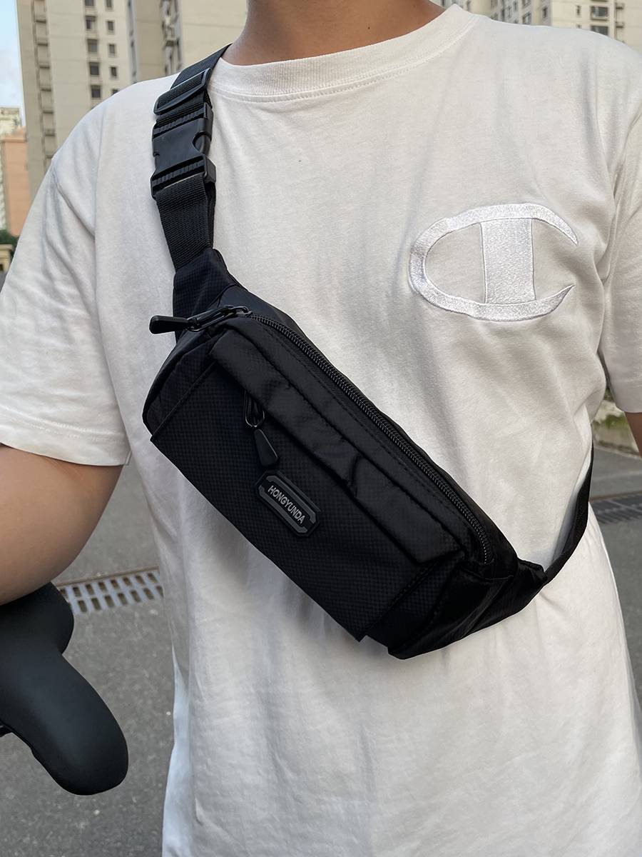 Running back bag, multi-purpose male lady sports phone, high-capacity gym travel gear, one-shoulder slash across