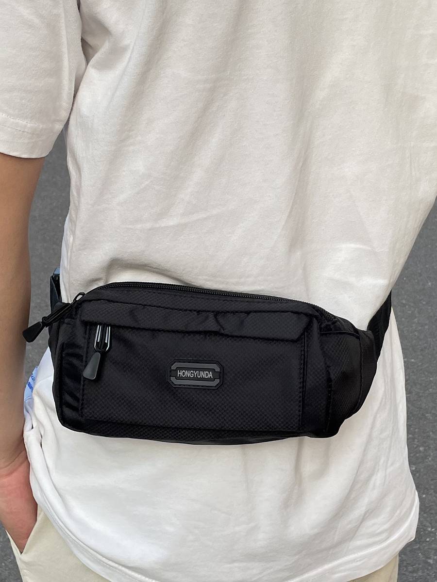 Running back bag, multi-purpose male lady sports phone, high-capacity gym travel gear, one-shoulder slash across