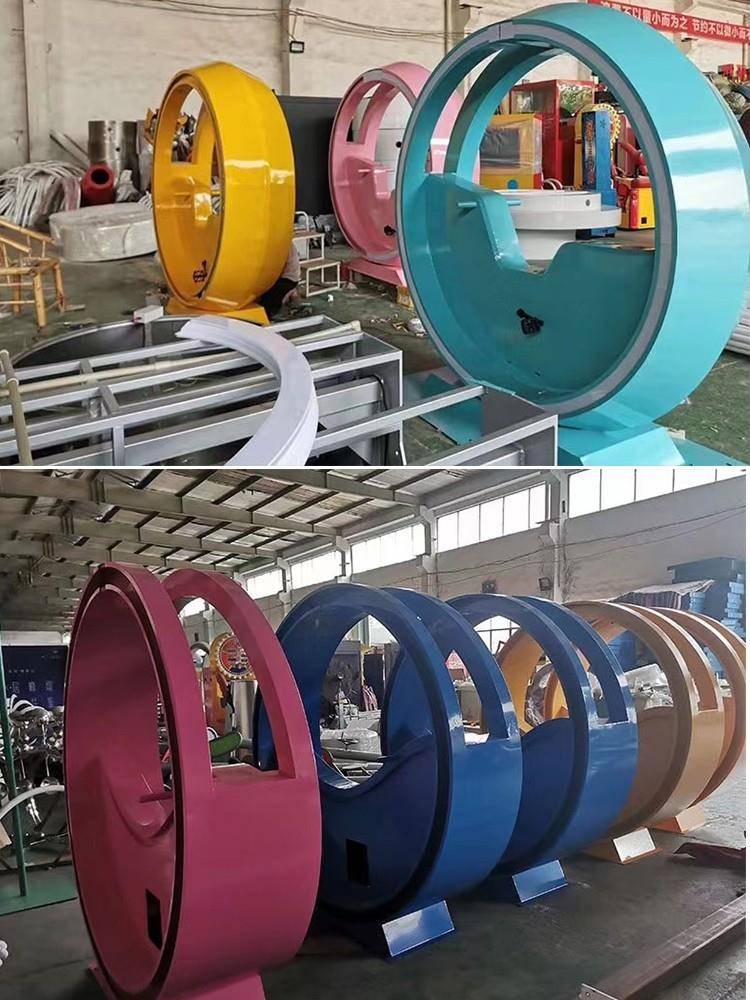 Stainless Steel Power Power Power Bicycle Fountain Footsteps Power Bicycles No Dynamic Calling Spring Scenic Area Put Outdoor Amusement Equipment