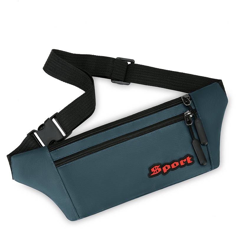 Sports super thin, invisible belt, multi-purpose waterproof chest bag, and a guy with a cell phone bag running a marathon