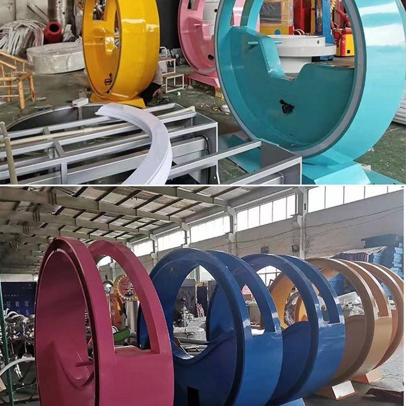 Stainless Steel Power Power Power Bicycle Fountain Footsteps Power Bicycles No Dynamic Calling Spring Scenic Area Put Outdoor Amusement Equipment