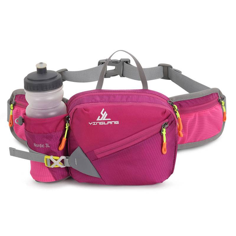 Outdoor fitness multi -function package running kettle mobile phone pocket climbing sports male and women's riding Oxford cloth chest bag