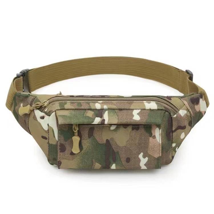 American waist bag mobile phone bag multi -functional sports tactical men's bag outdoor camouflage shoulder oblique cross -bag chest bag