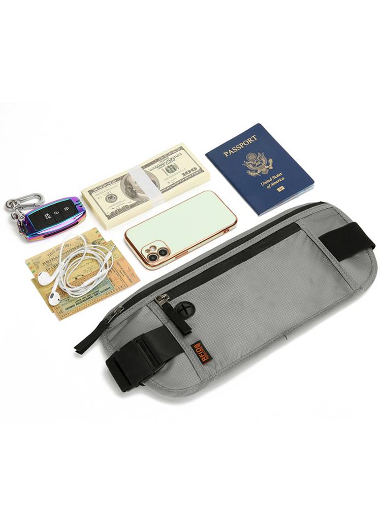 2024 new mobile passport certificate bag waist bags, anti -theft brush RFID, waterproof anti -theft ultra -thin mobile phone pocket bag