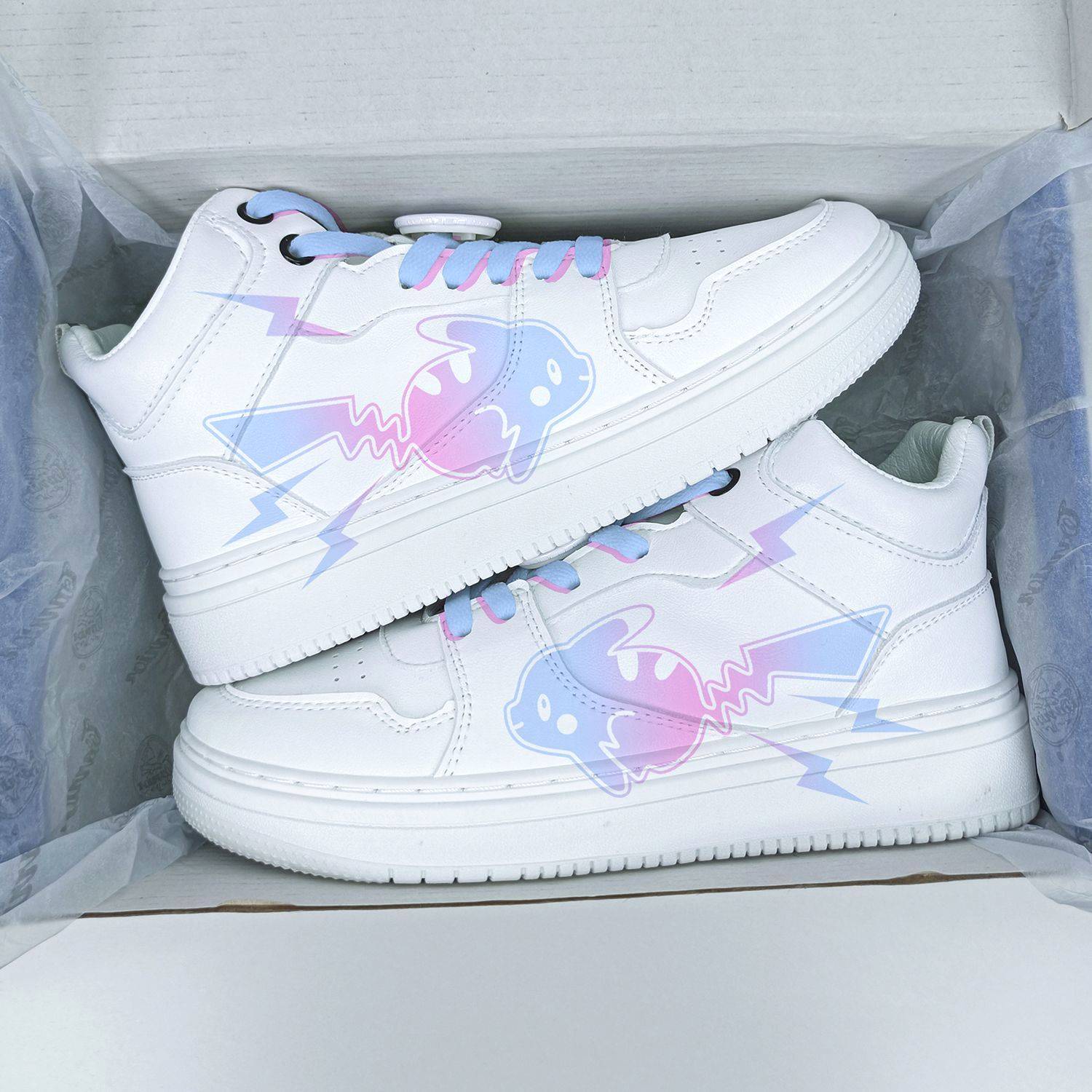 Returning men's shoes 2024 Summer new hand -painted original little white shoes casual shoes fashion lightweight couple shoes sports shoes