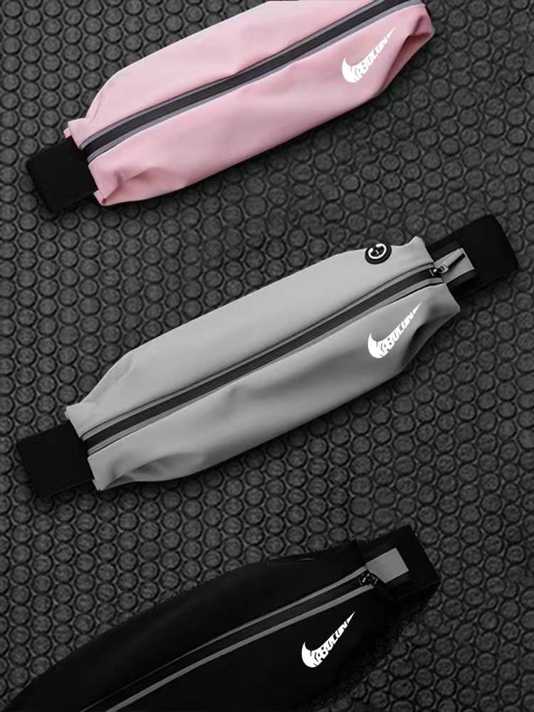Sports running phone bag, high-powered waist bag, male and female gym bag, outdoor multi-purpose, super thin invisible belt