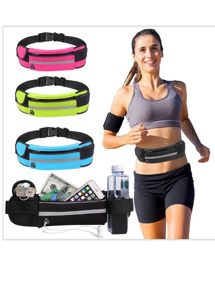 New product outdoor sports waist bag kettle pocket bag fitness running waist bag waterproof anti -theft mobile phone waist bag