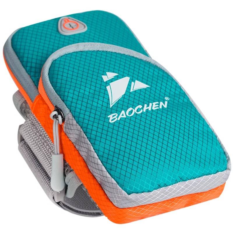 A running mobile arm bag with an outdoor sports arm and a wrist bag with a large waterproof and smoothing capacity