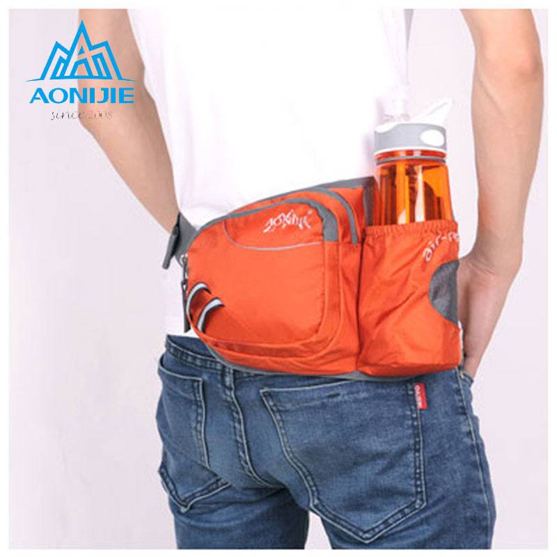 Outdoor sports running with a pot seat pocket bag men and women leisure riding climbing climbing, kettle pocket hip bag Korean version
