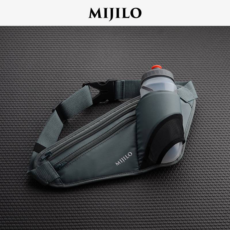 Mikelo mijilo large -capacity running kettle pocket bag men's and women's sports mobile phone bag marathon professional kettle bag