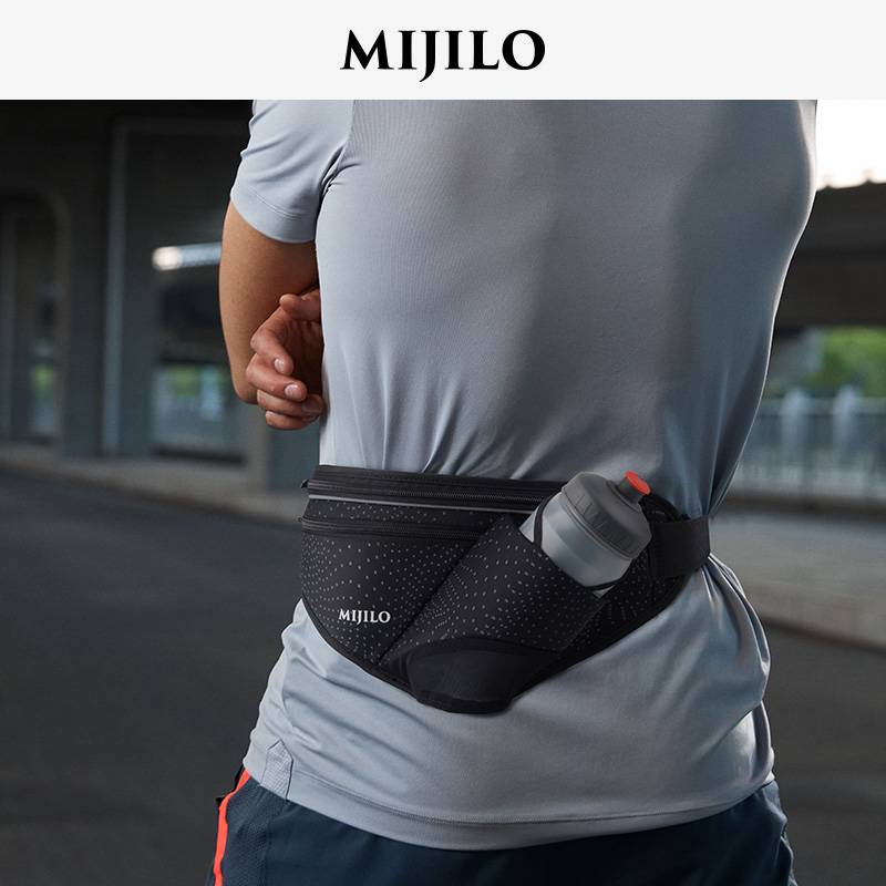 Mikelo mijilo large -capacity running kettle pocket bag men's and women's sports mobile phone bag marathon professional kettle bag