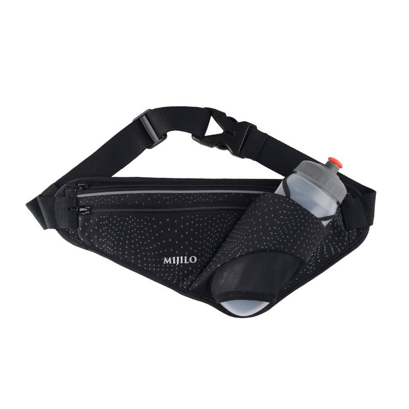 Mikelo mijilo large -capacity running kettle pocket bag men's and women's sports mobile phone bag marathon professional kettle bag