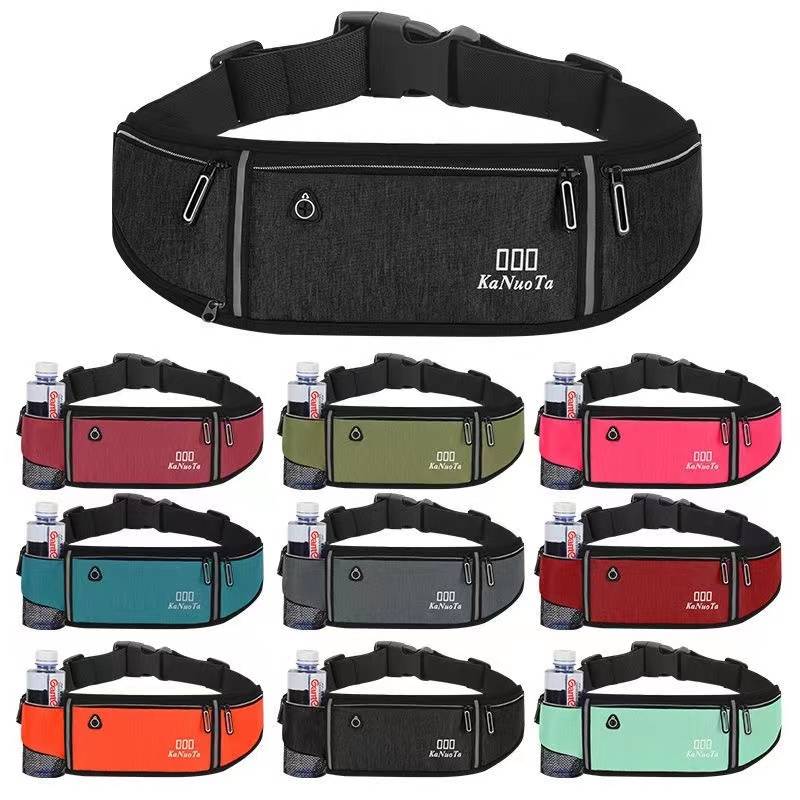 New sports waist bag men's running mobile phone bag ultra -thin stealth outdoor multi -functional belt fashion waist bag
