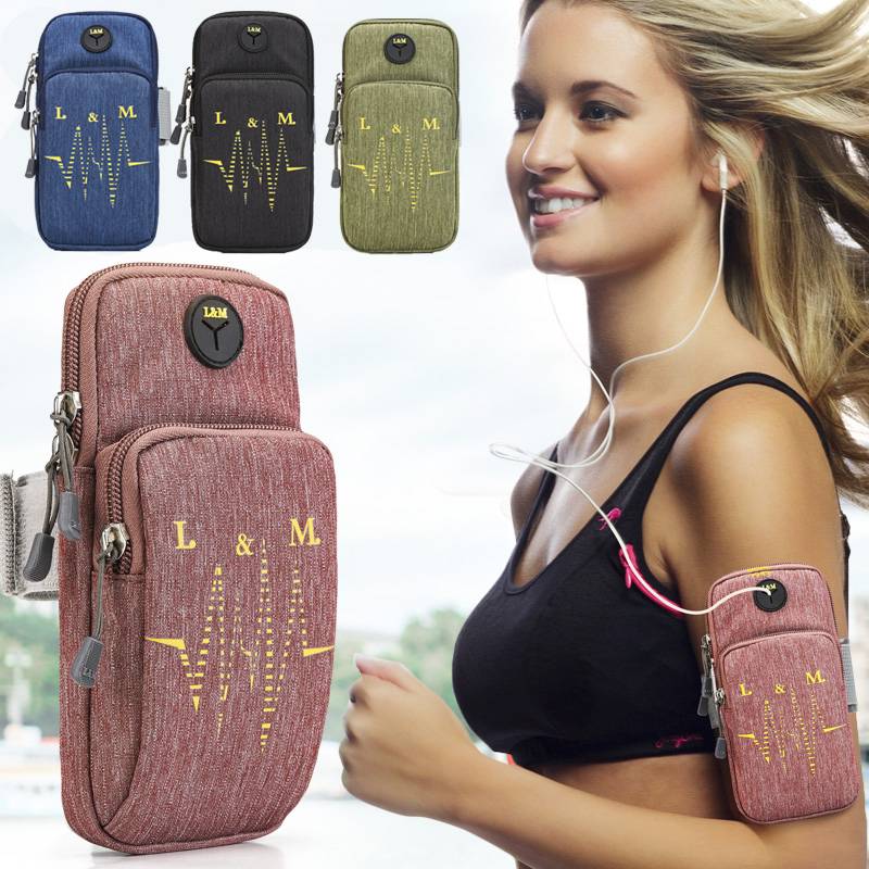L & M sports mobile phone arm bag running mobile arm covers men's arm band women's universal wrist bag fitness equipment