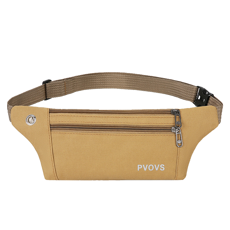 Men and women's outdoor sports waist bag multi -function canvas running anti -theft mobile phone cycling cycling wallet invisible personal men