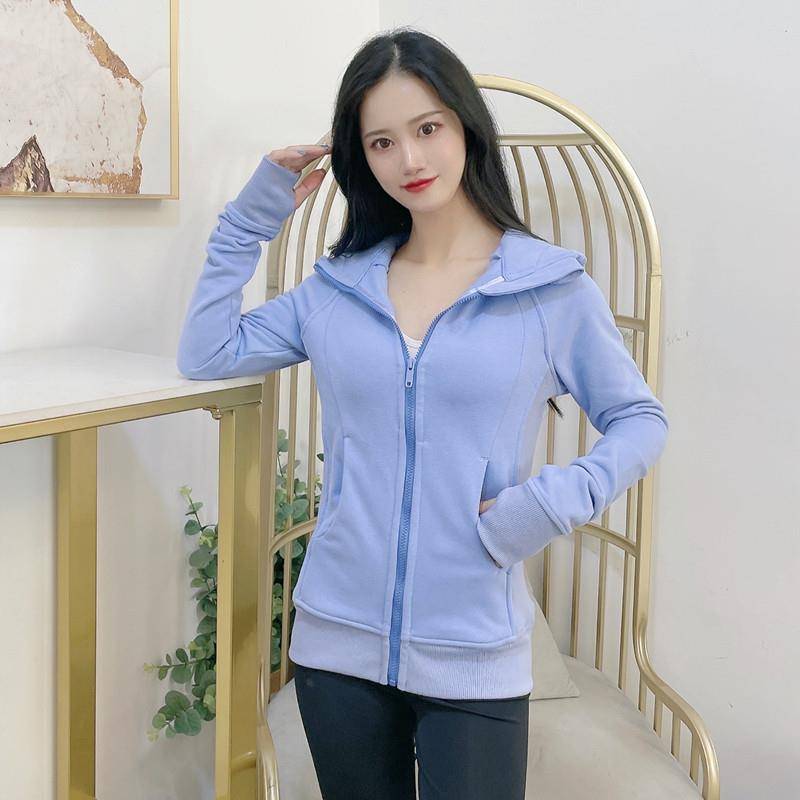 Autumn and winter plus mood yoga sports sweater high bombs soft outdoor running fitness training coat