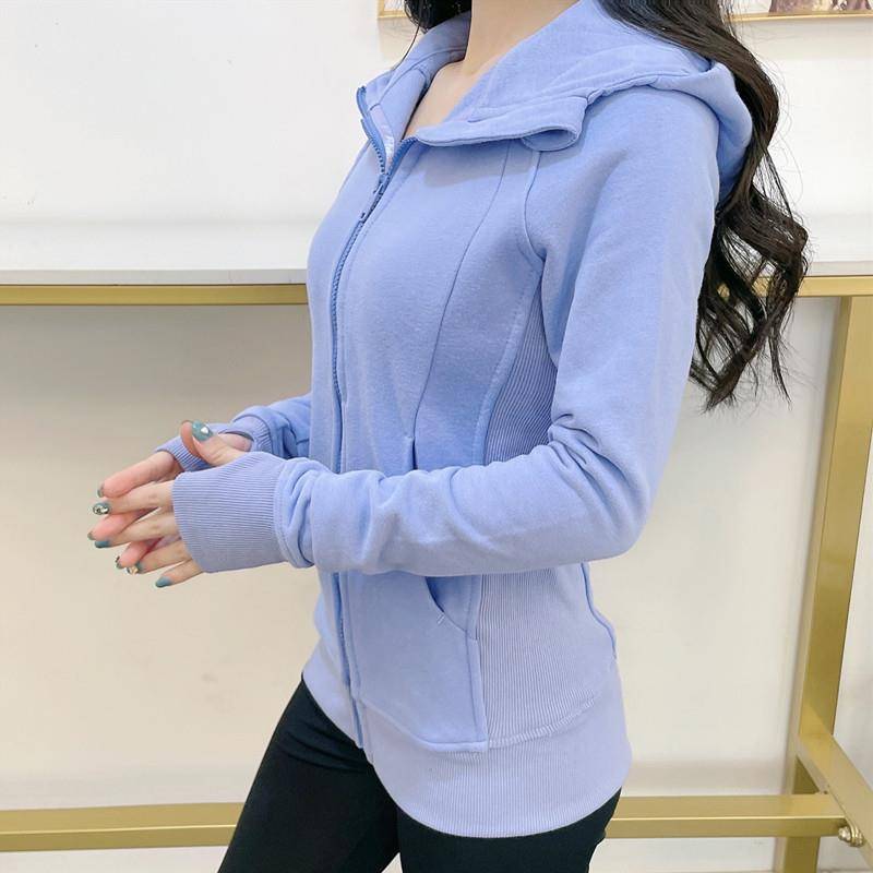 Autumn and winter plus mood yoga sports sweater high bombs soft outdoor running fitness training coat