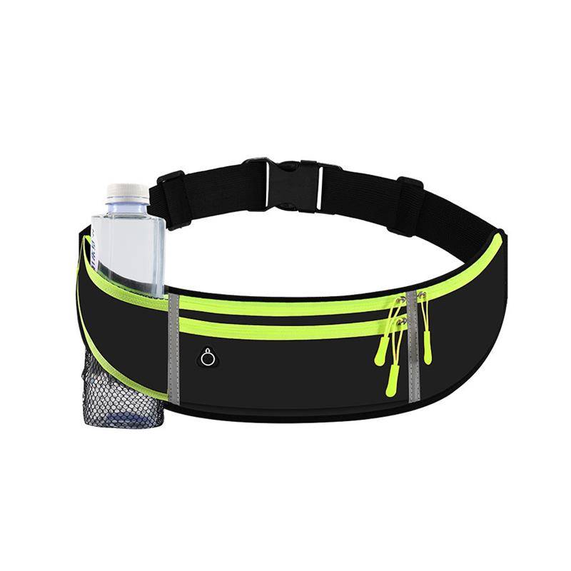 Japanese running sports waist bag male and female outdoor fitness multi -function waterproof hidden large -capacity kettle mobile bag