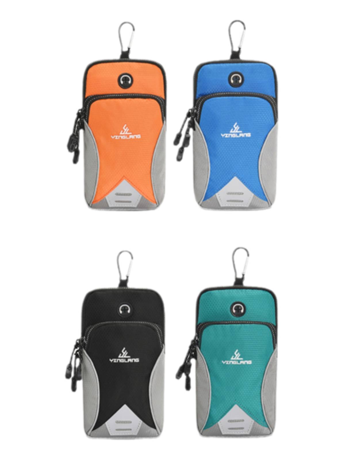New wrist arm bag multi -function large -capacity Android Apple sports mobile phone bag men's and women's messenger bag running mobile phone bag
