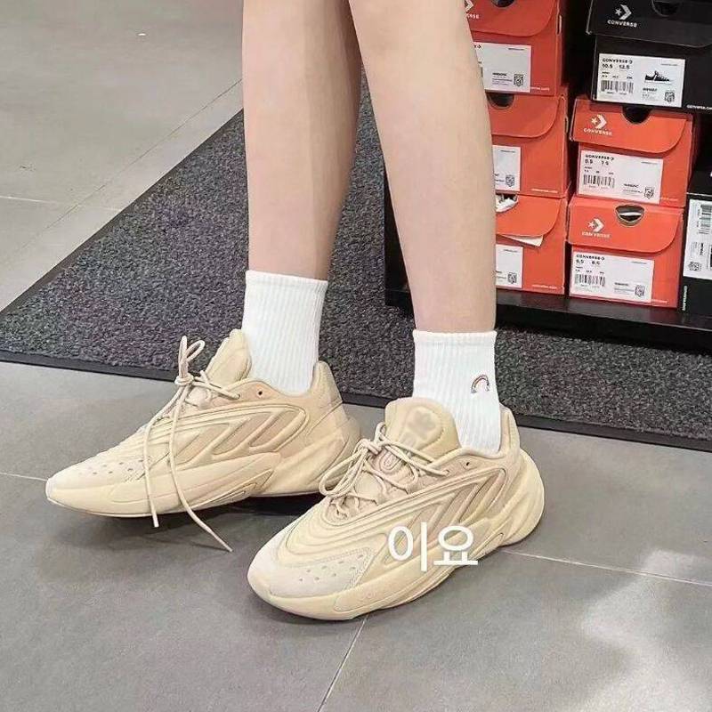Retro daddy shoes ozelia sports shoes casual David Sanye running shoes men and women shoes Qing Adi thick bottom shoes