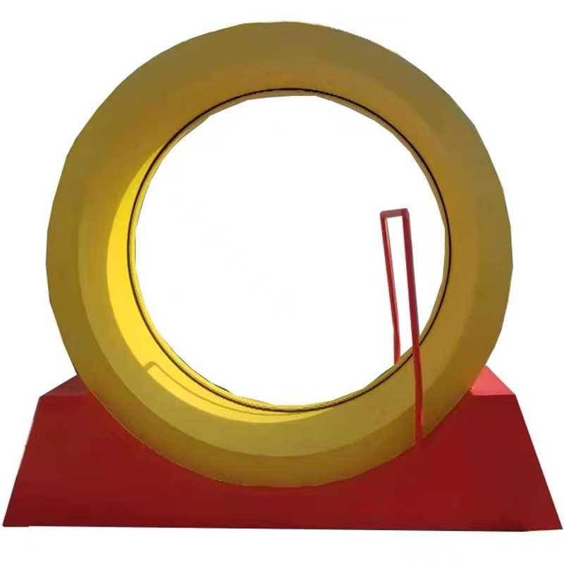 Stainless steel roller real -life hamster treadmill light -emitting drumless kicking tube outdoor amusement equipment Roller rowing machine