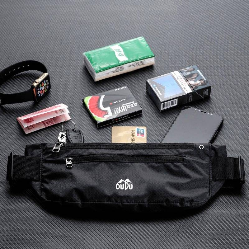 Japanese sports waist bag multi -function running male women's mobile bag ultra -thin stealth outdoor equipment wrap waterproof belt