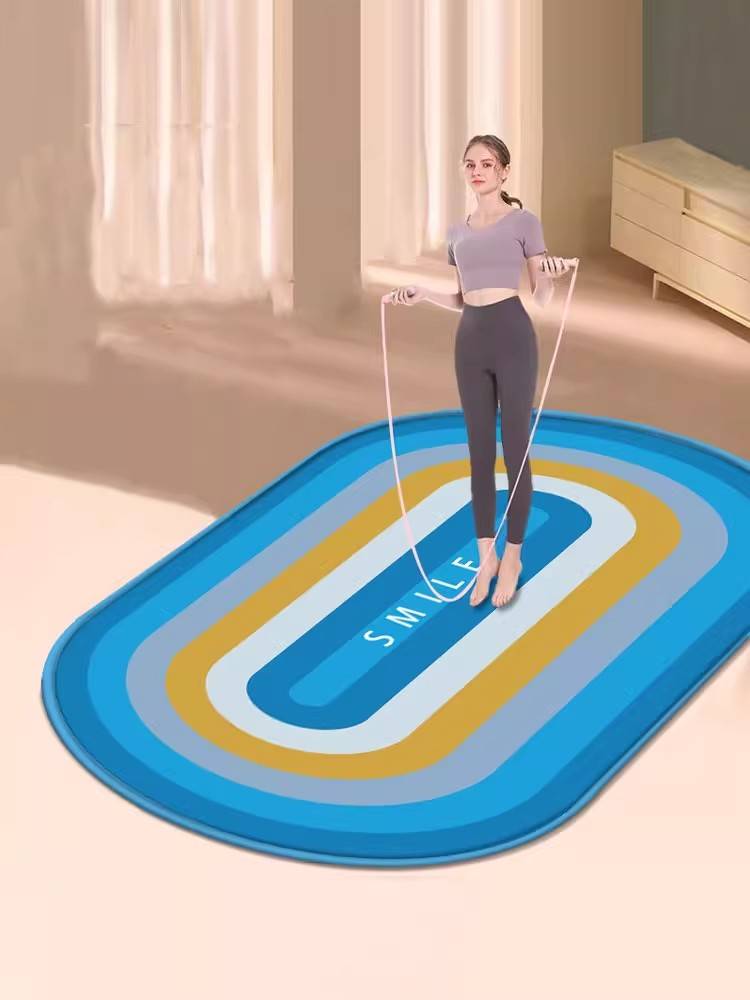 Rope -free rope shock absorption pad, sound insulation, shock reduction, household non -slip, thick yoga weight loss fitness special ground cushion