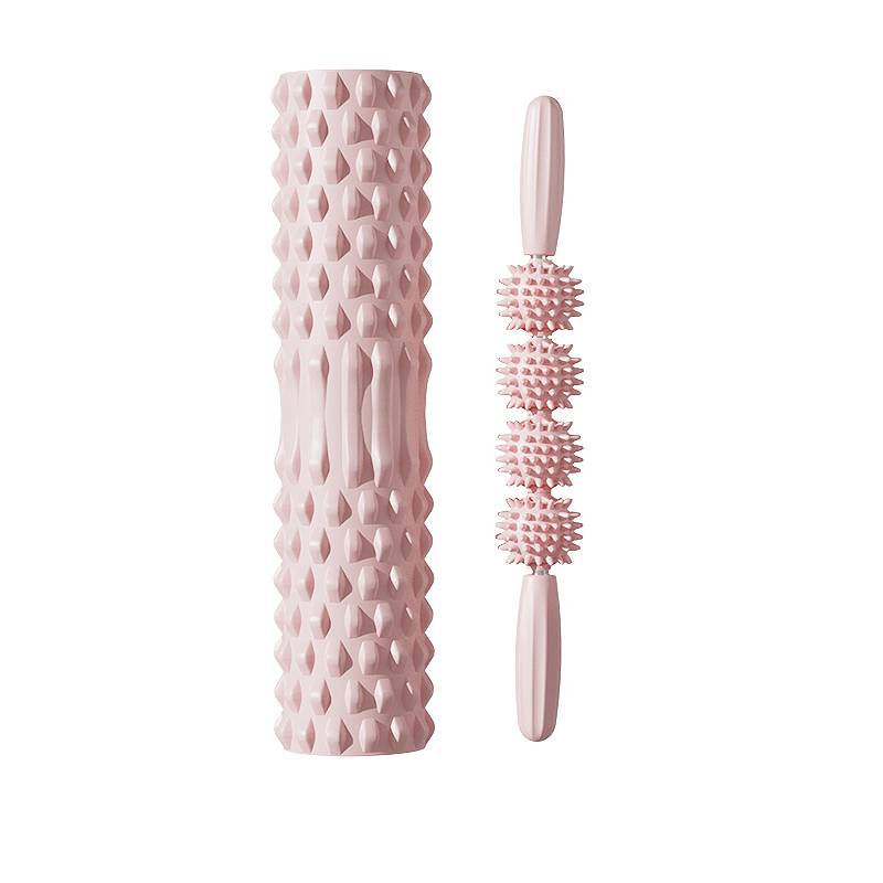 Bubble shaft muscles Relax legs Rolling wheel yoga auxiliary tool products Wolf tooth rod massage foam rolling shaft pinch leg