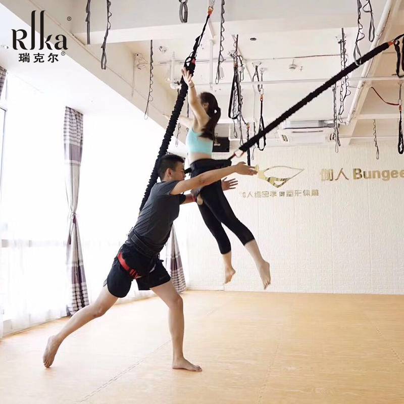 Indoor bungee dynamic belt equipment, air yoga suspender rope home elastic rope Thai pants belt