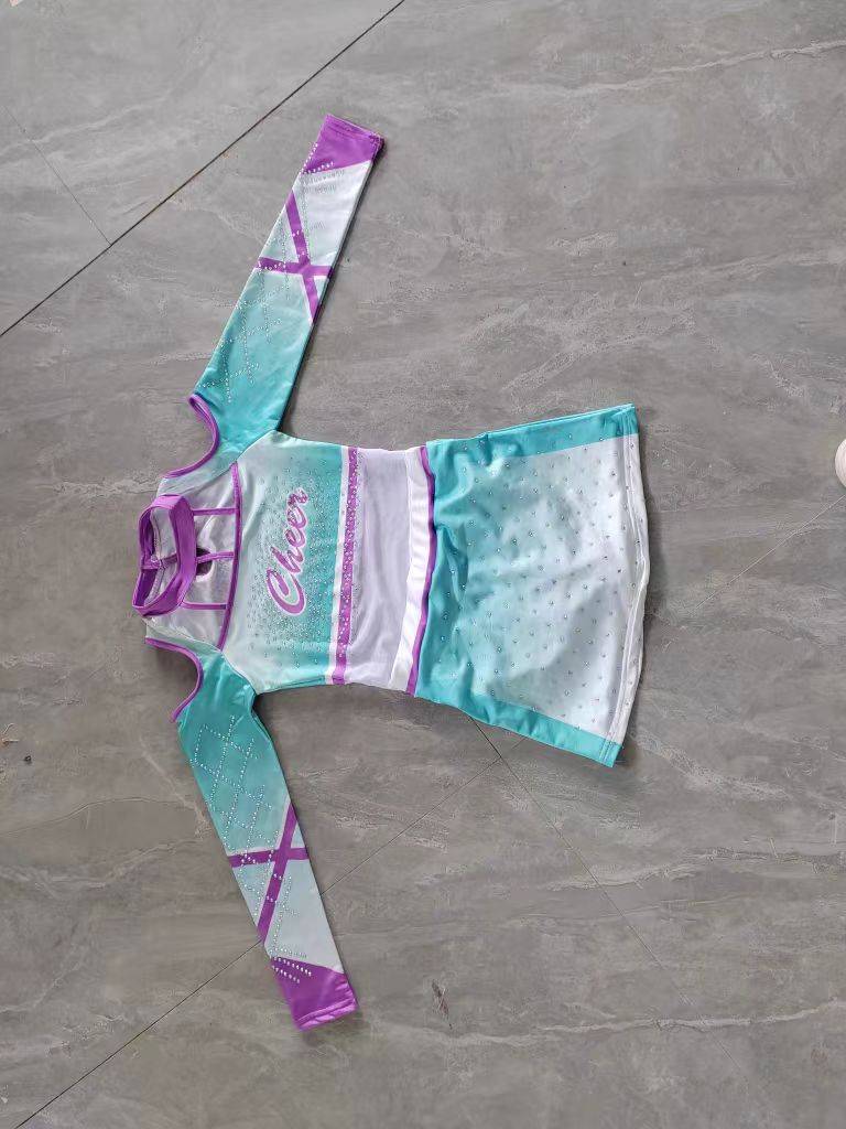 La La team clothing children's competition suit set dance art gymnastics competitive performance fitness exercise performance