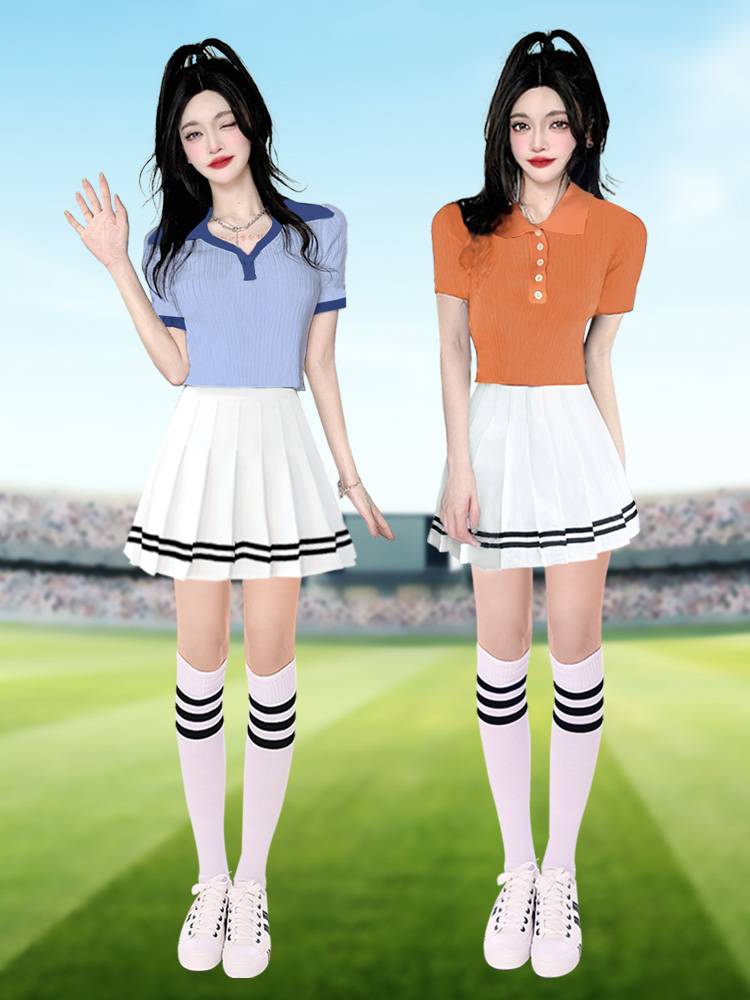 Jazz dance showing service cheerleading team Korean female group adult student cheerleading performance service candy colorful exercise