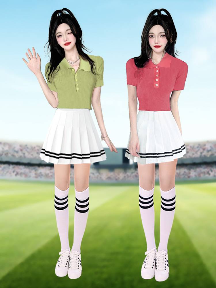 Jazz dance showing service cheerleading team Korean female group adult student cheerleading performance service candy colorful exercise